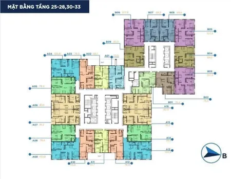 Chinh chủ bán nhanh căn hộ 79m2 chung cư bid residence 104 tố hữu giá 36tr/m2 thiết kế 2pn 2wc