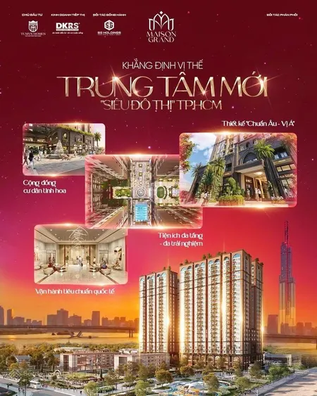 Tặng full nội thất + 100tr khi mua maison grand với giá tuyệt chủng 32tr/m2 tt 50% nhận nhà q2/2026