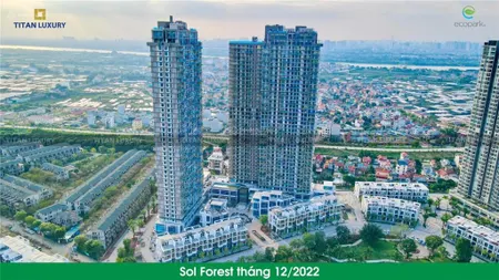 Bán căn hộ sân vườn toà sol forest. căn góc 3pn 2wc diện tích 83m2 full nội thất đẹp giá 6,5 tỷ