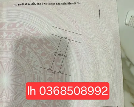Bán đất 100m² ngang 5m giá 3.7 tỷ Xã Nội Bài