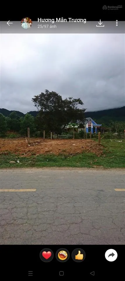 Chính chủ cần bán gấp lô đất mt quốc lộ 14g ngay xã ba, đông giang, quảng nam