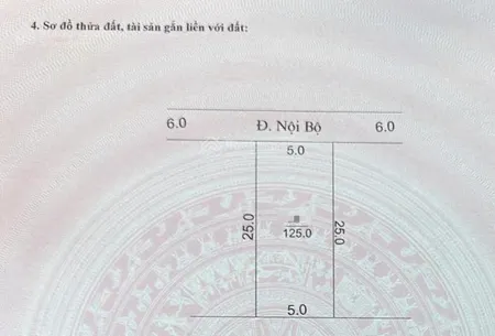 Bán đất trần phú, 1,45 tỷ, 125m2, pháp lý đầy đủ, mặt tiền 5m