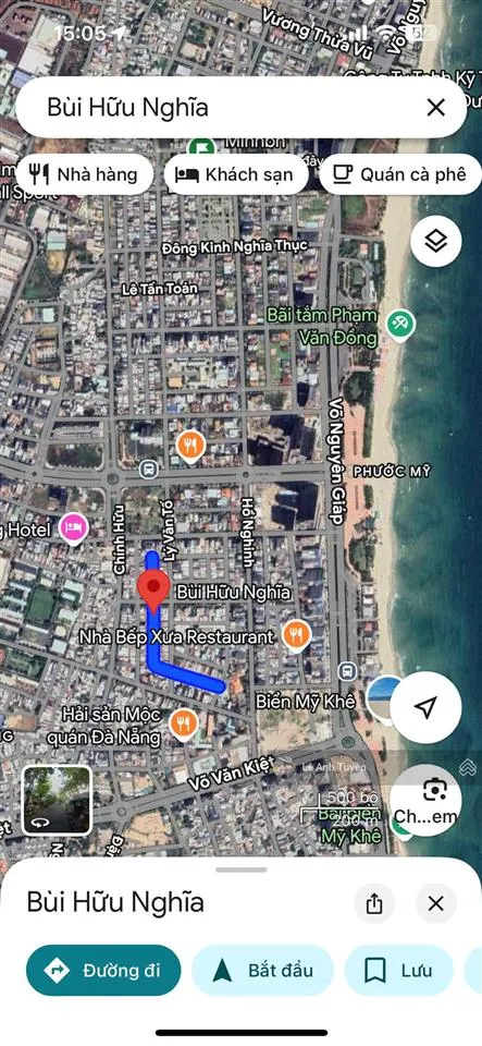 Bán cặp đất đẹp 164m2 mt đường bùi hữu nghĩa, gần biển mỹ khê, đà nẵng