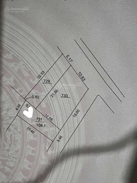 Bán đất tại xã tuy lai, mỹ đức, hà nội, 1,9 tỷ, 108,1 m2, mặt tiền 5,46m, view đẹp