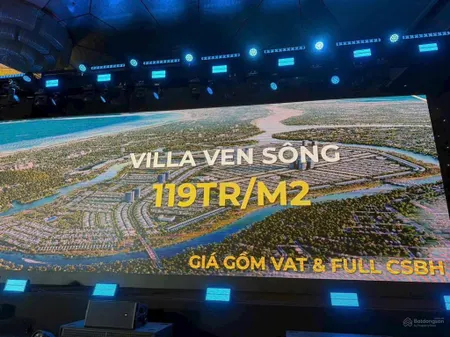 Đất biệt thự 2 mặt tiền sông dòng sản phẩm giới hạn chỉ 24 lô tại nam hòa xuân