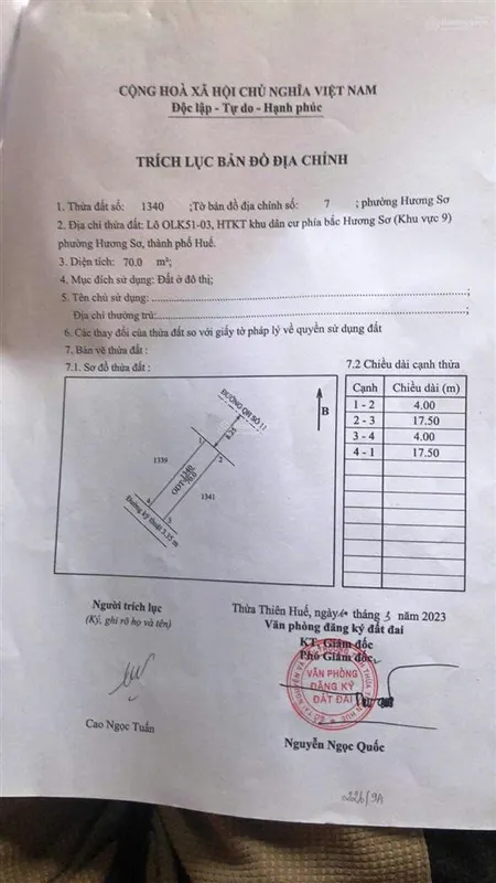 Mặt tiền nguyễn cao kqh hương sơ chỉ 1 tỷ 590 triệu