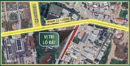 Đất lớn mặt tiền phạm cự lượng long xuyên