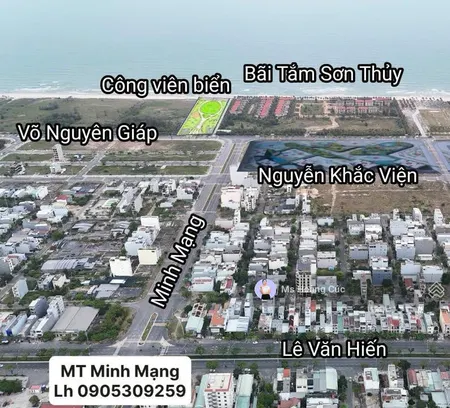 Mt đường minh mạng trục chính 34m khu sơn thuỷ. giá tốt 12.5tỷ. hướng đông nam. chính chủ lv