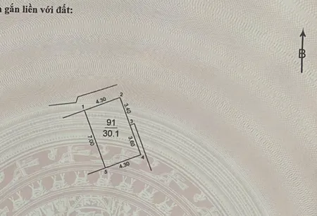Bán đất 30.1m² ngang 4.30m Xã Đông Anh
