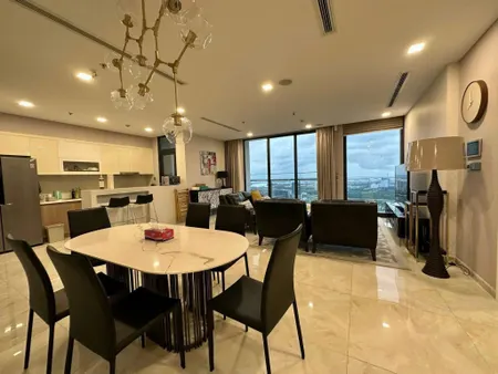 CHO THUÊ CĂN HỘ VINHOMES GOLDEN RIVER – 3 PHÒNG NGỦ, 121M², FULL NỘI THẤT, VIEW SÔNG SÀI GÒN & BITEXCO
