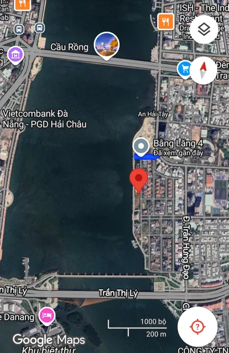 Bán đất View Sông Hàn, 600m2 ( 24x25m ) - Khu biệt thự Euro Villa Sơn Trà
