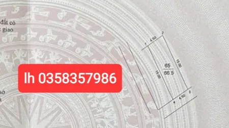 Bán đất 66.5m² ngang 4.5m giá 4.32 tỷ Xã Thư Lâm