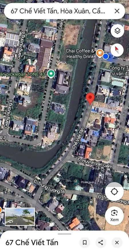 Siêu hiếm biệt thự view kênh chế viết tấn, hòa xuân, 250m2, giá đầu tư 17 tỷ 500 thương lượng
