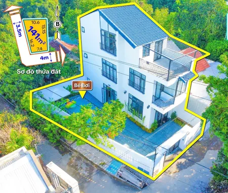 BÁN CĂN VILLA 03 TẦNG HIỆN ĐẠI CÓ HỒ BƠI LỚN CỰC VIP TẠI KIM LONG TP HUẾ