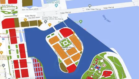 Bán lô đất mặt tiền khu compound đảo xanh, quận hải châu.