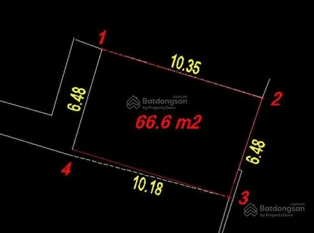 Tôi chính chủ bán đất kiều mai, dt 66,6m mặt tiền=hậu= 6,5m giá 10ty6 giá đầu tư