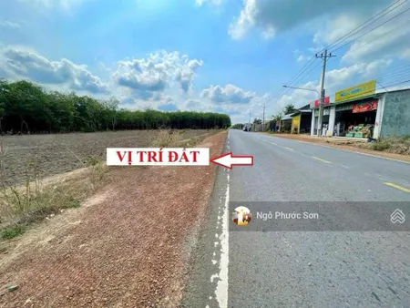 Bao sổ 308m2 390tr mặt tiền đường nhựa lộ giới 32m, ngay khu công nghiệp vsip