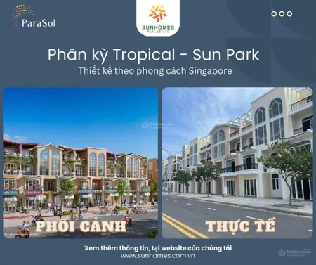Nhà phố sunpark para sol cam ranh view công viên chỉ 5,4 tỷ 0917 678 ***