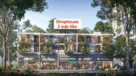 Shophouse sky retreat, 2 mặt tiền sát 2 lock chung cư chỉ 10,3 tỷ