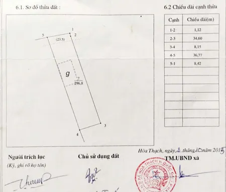Bán nhà 296.8m² ngang 8m giá 2.7 tỷ Xã Phú Cát HN. Sẵn nhà ở mặt đường trục chính rộng