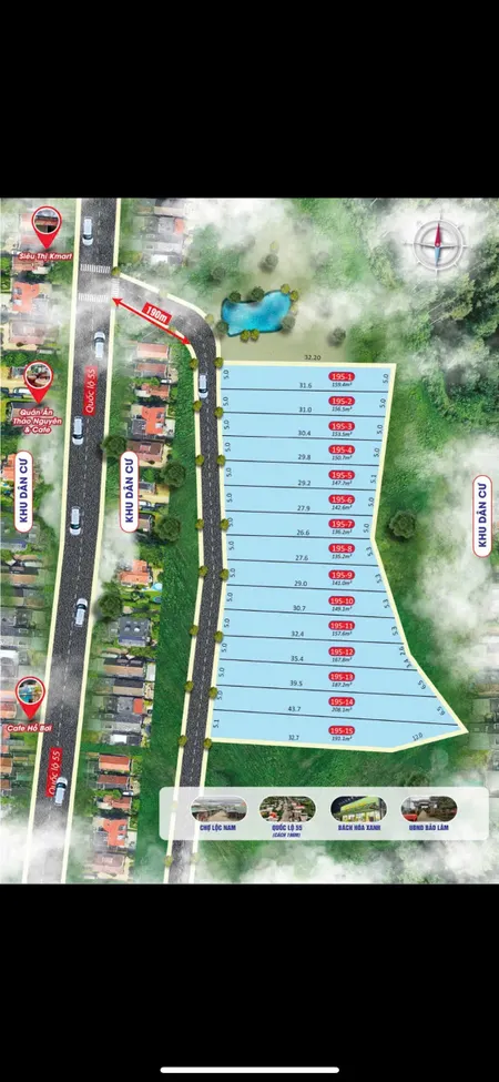 Đất đẹp Bảo Lâm 3-Lâm Đồng thổ cư 100% xây ở liền đường bêtông cách quốc lộ 55 chỉ 200m giá chỉ 4xxtr