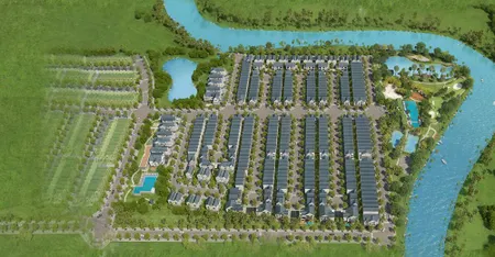 Bán gấp căn biệt thự đơn lập cao cấp kdc park riverside đường bưng ông thoàn 21 tỷ/216m2