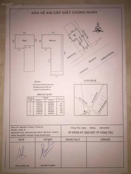 Bán nhà mặt tiền ba cu s=97m2=4,4x16m =5 tầng trung tâm kinh doanh sầm uất tại vũng tàu 20 tỷ