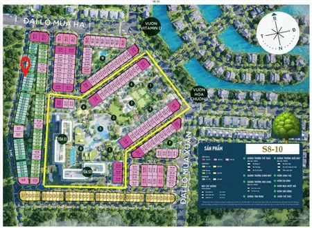 Bán nhà phố 100m2 hai mặt tiền thoáng mát view nội khu. giá 6.92 tỷ