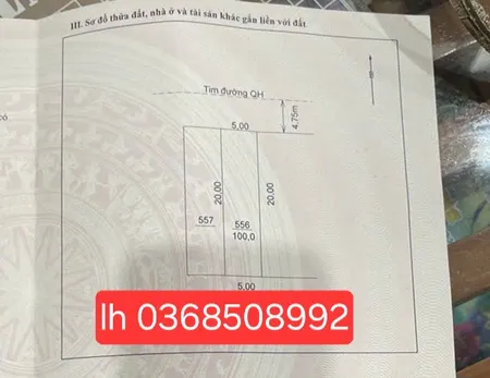 Bán đất 100m² ngang 5m giá 1.55 tỷ Phường Sông Công