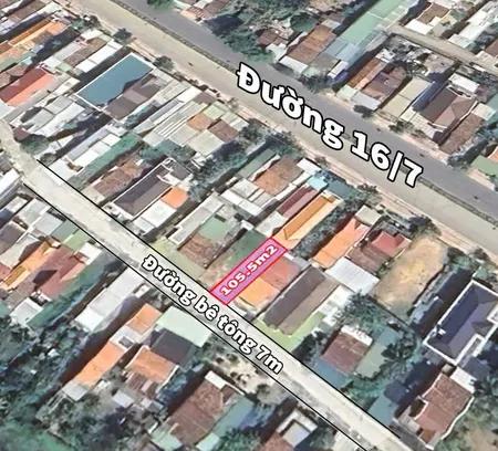Bán đất 105m² ngang 5m giá 1.45 tỷ Phường Ninh Hòa
