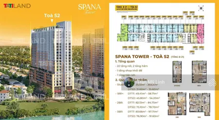 Căn hộ mặt sông spana tower tòa s2 tầng 21 ck đến 20% 0905 956 ***