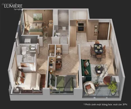Sở hữu siêu phẩm lumiere spring bay với giá từ 68tr/m2. căn 3pn view hồ tạo sóng. 0945 328 ***