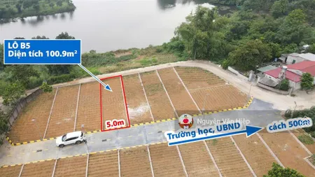Đất view hồ 2 mặt tiền gần đại học quốc gia và công nghệ cao hòa lạc