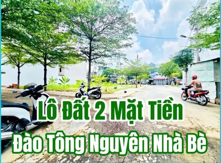 Chính chủ bán lô đất góc 2 mặt tiền kdc đồng bộ đào tông nguyên nhà bè 6,14x17,5m giá 6 tỷ 249 tr.