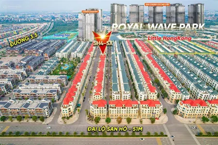 Shophouse sh4 cạnh chung cư, 102 m2 mặt đường 20 m , căn duy nhất giá chỉ 21,x tỷ