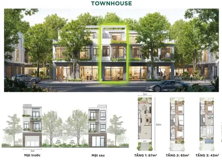 Nhà phố eco retreat 100m2 giá 7tỷ 0963 552 ***