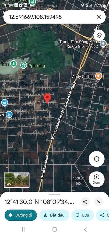 Bán đất 2996.4m² ngang 7m giá 755 triệu Xã Ea Knuếc