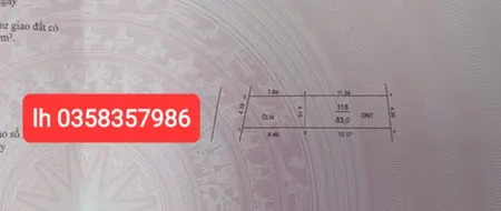 Bán đất 83m² ngang 4.15m giá 2.08 tỷ Xã Sóc Sơn