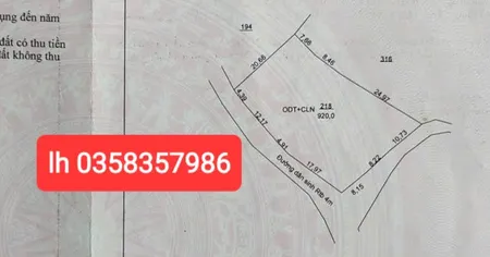Bán đất 126m² ngang 5m giá 1.37 tỷ Phường Tích Lương