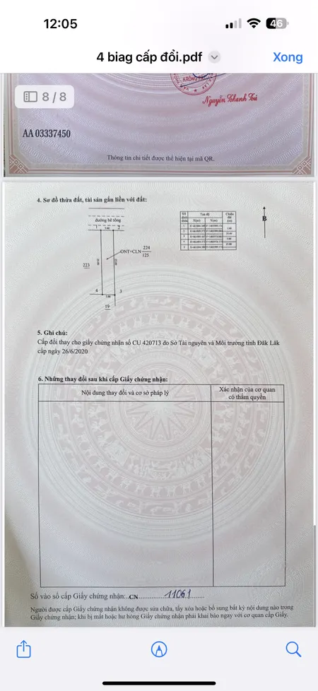 Bán đất 125m² giá 599 triệu Xã Ea Knuếc
