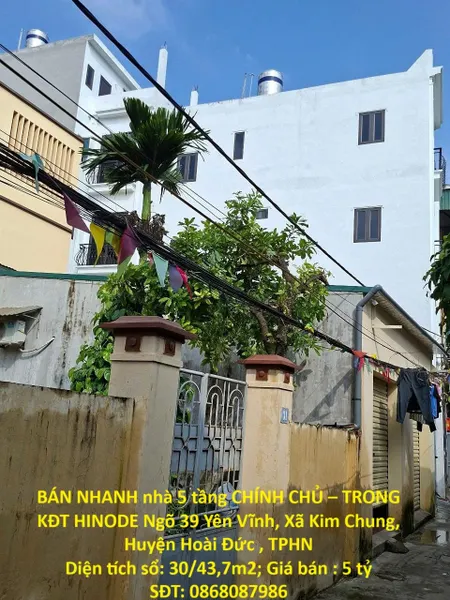 HOT HOT NHÀ ĐẸP- GIÁ TỐT CHÍNH CHỦ CẦN BÁN NHANH nhà 5 tầng CHÍNH CHỦ – TRONG KĐT HINODE - HÀ NỘI
