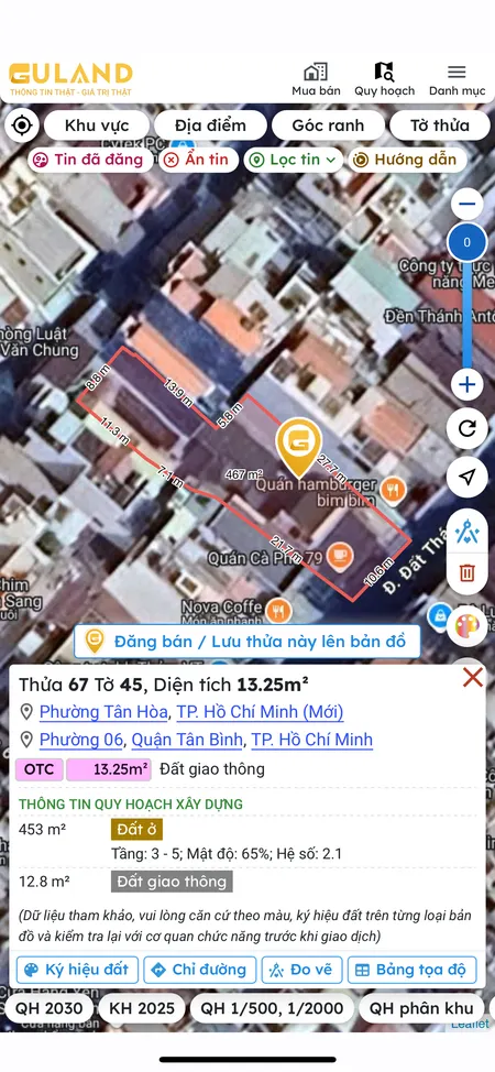 Đất trống, phù hợp xây căn hộ dịch vụ