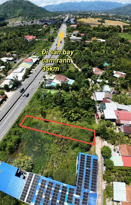 Bán đất 3 mặt tiền QL1A diện tích 450.5m² ngang 7.54m giá 4.5 tỷ Xã Suối Dầu