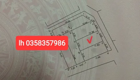 Bán đất 60m² ngang 5.22m giá 1.65 tỷ Xã Kim Anh