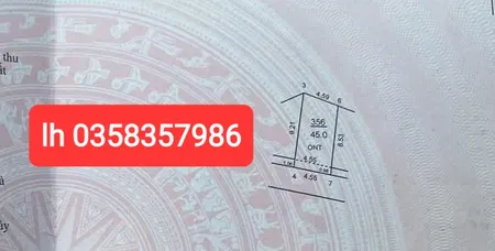 Bán đất 45m² ngang 4.55m giá 1.49 tỷ Xã Sóc Sơn