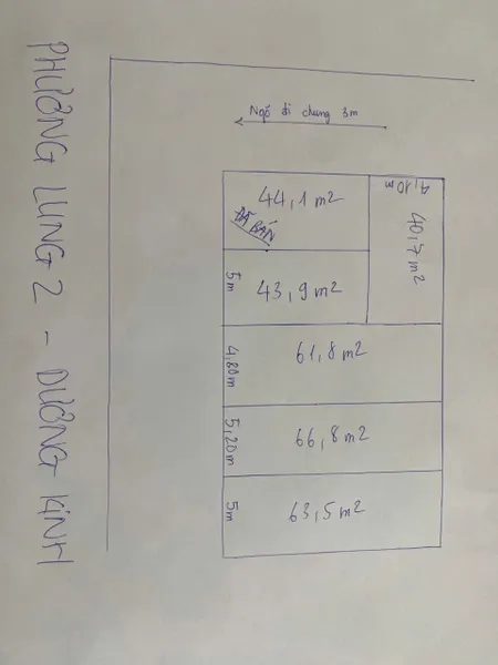 Kinh doanh nhà trọ - lô đất 40.7m² ngang 4.1m giá 950 triệu ngay khu dân cư đông đúc phường Hưng Đạo