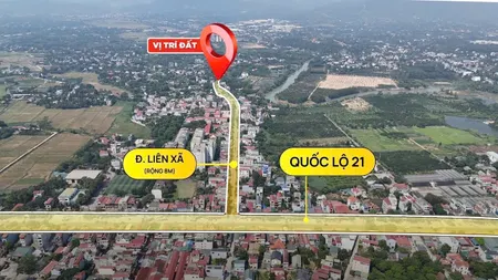 💥 86m² đất vàng – Mặt tiền 8m lô góc – Sát trục kinh doanh xã, cách QL21 chỉ 200m! 💥