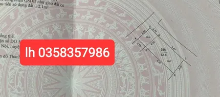 Bán đất 52.6m² ngang 4.49m giá 1.45 tỷ Xã Sóc Sơn