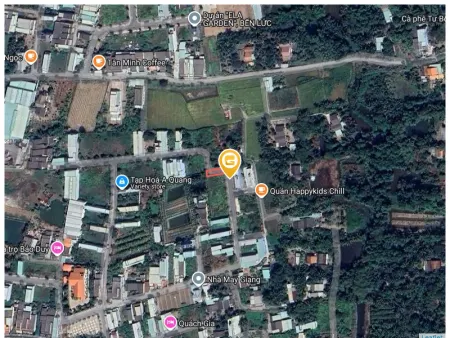 Bán đất 115.4m² ngang 6,18m giá 1.23 tỷ Xã Long Cang