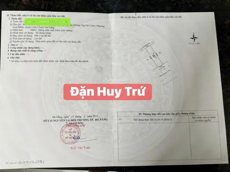 Bán đất mặt tiền đặng huy trứ, sát nguyễn sinh sắc